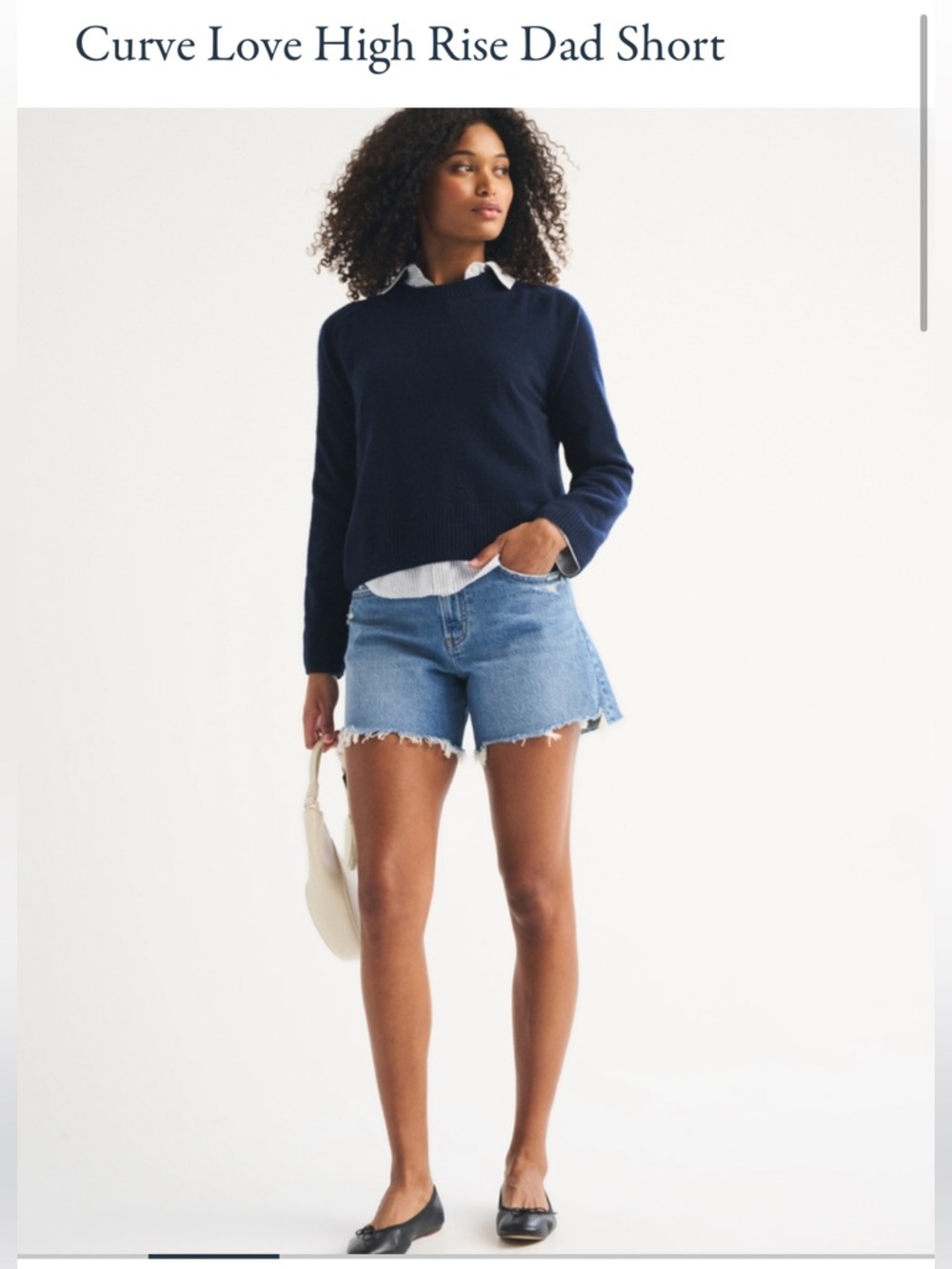 Abercrombie Curve Love High-Rise Dad Shorts